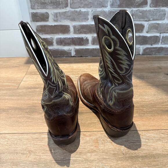 Ariat Heritage Roughstock Cowboy Boots Mens Size 13 D Brown Pull On Western - Picture 6 of 8
